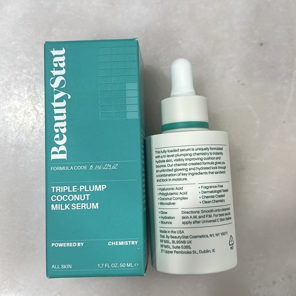 Beauty Stat Triple Plump Coconut Milk Face Serum NIB - Picture 7 of 7
